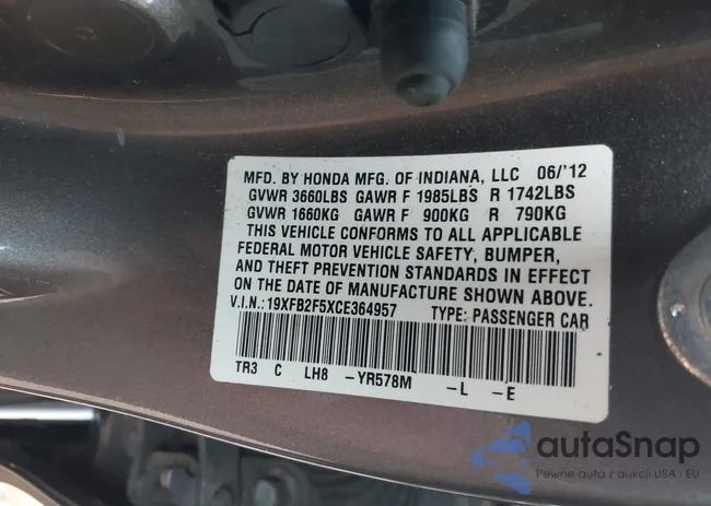 19XFB2F5XCE364957: 40486977