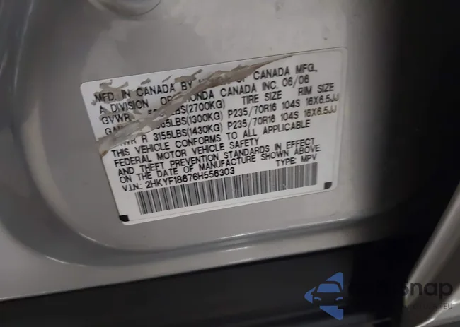 2HKYF18676H556303: 40486392