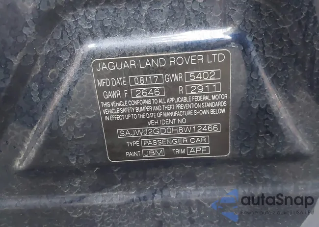 SAJWJ2GD0H8W12466: 40488243