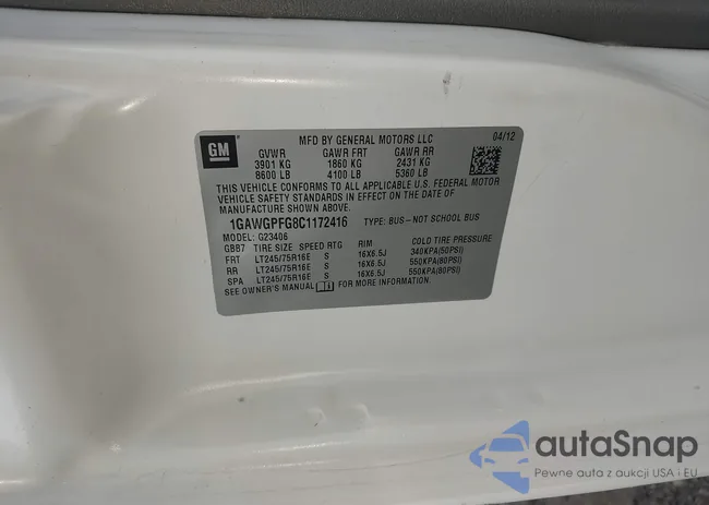 1GAWGPFG8C1172416: 40491405