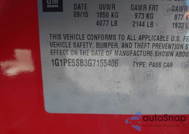 1G1PE5SB3G7155406: 40493198