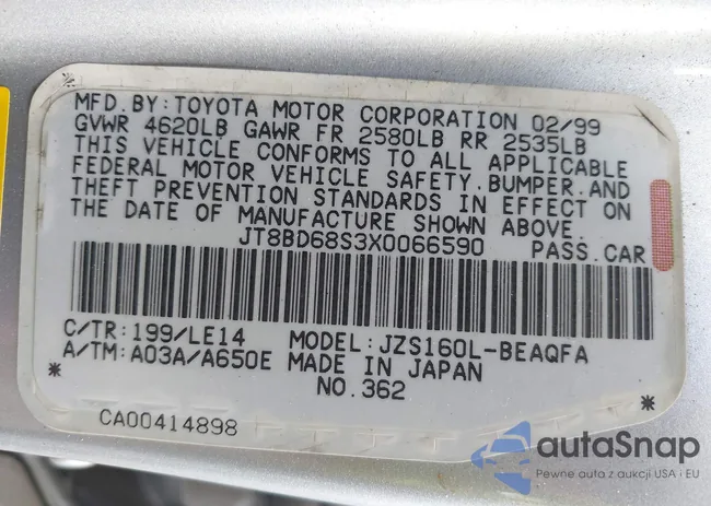 JT8BD68S3X0066590: 40493891