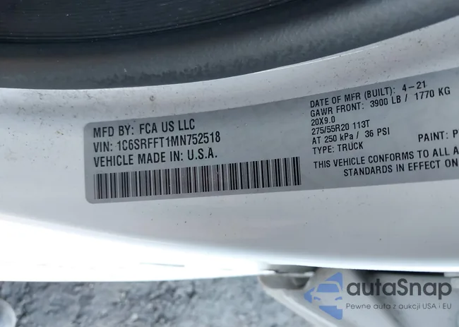 1C6SRFFT1MN752518: 40493353