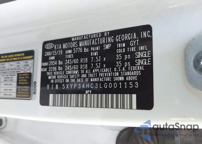 5XYP34HC3LG001153: 40495292