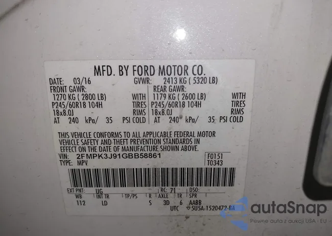 2FMPK3J91GBB58861: 40496712