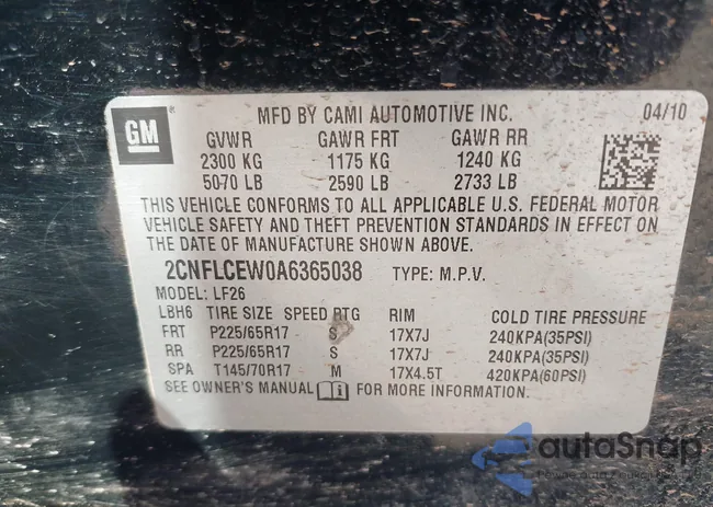 2CNFLCEW0A6365038: 40498045