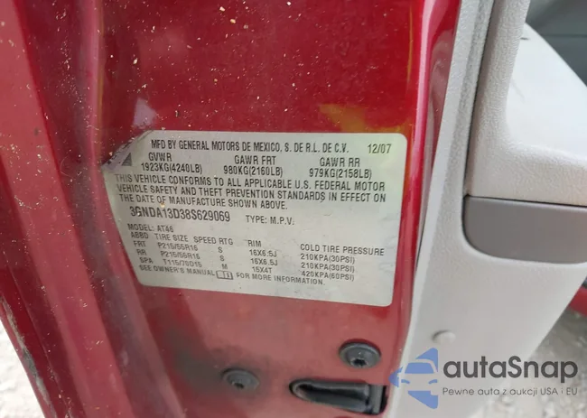 3GNDA13D38S629069: 40497480