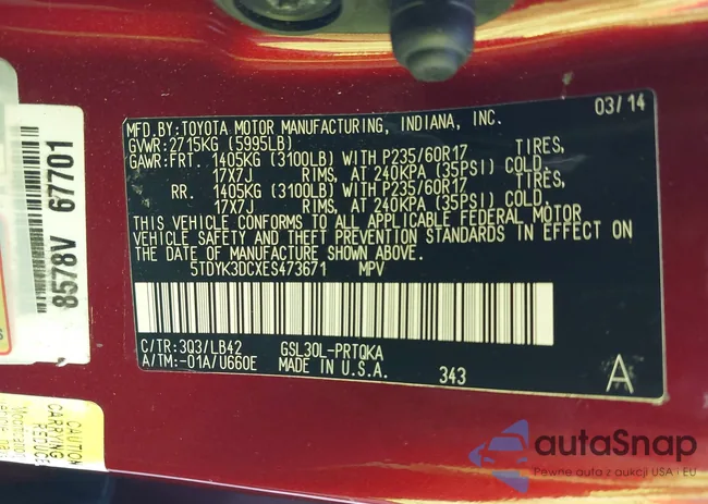 5TDYK3DCXES473671: 40502933