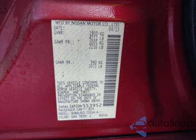 1N4AL3AP2DN553952: 40503293