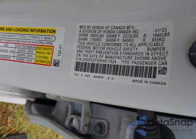 2HGFE2F50PH517624: 40504493