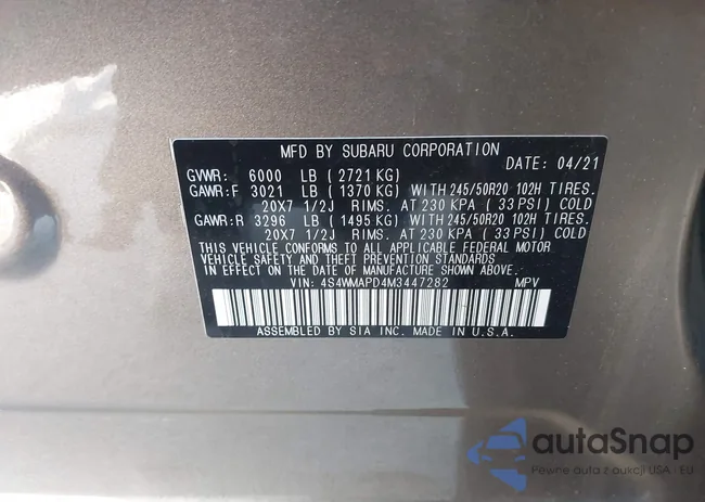 4S4WMAPD4M3447282: 40507774