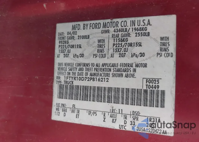 1FTYR10D72PB16212: 40508211