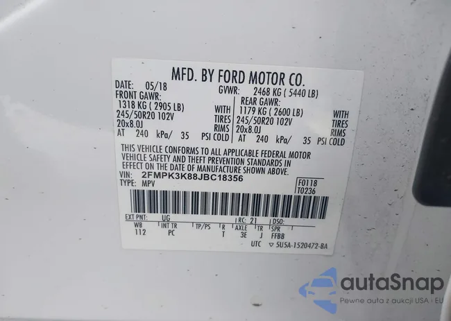 2FMPK3K88JBC18356: 40508320