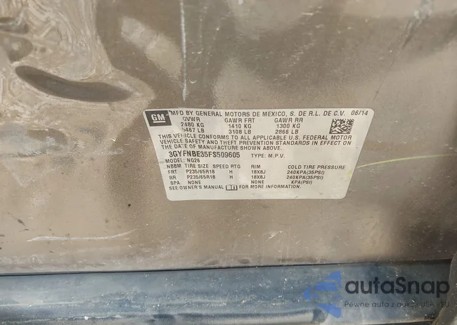 3GYFNBE35FS509605: 39524576