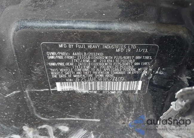 JF2SJAHC9EH527409: 39528048