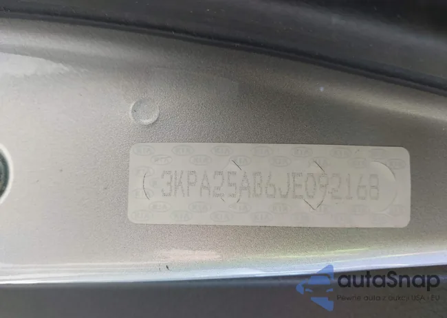 3KPA25AB6JE092168: 39528101