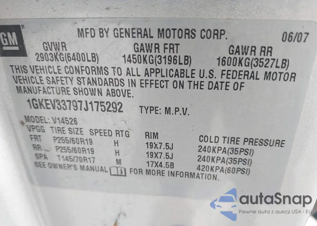 1GKEV33797J175292: 39529973