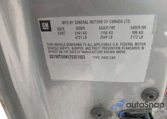 2G1WT58N579361053: 39531709