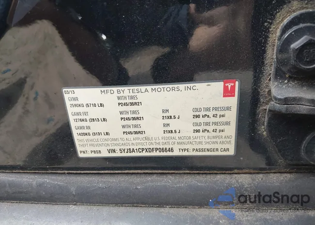 5YJSA1CPXDFP06646: 39532001