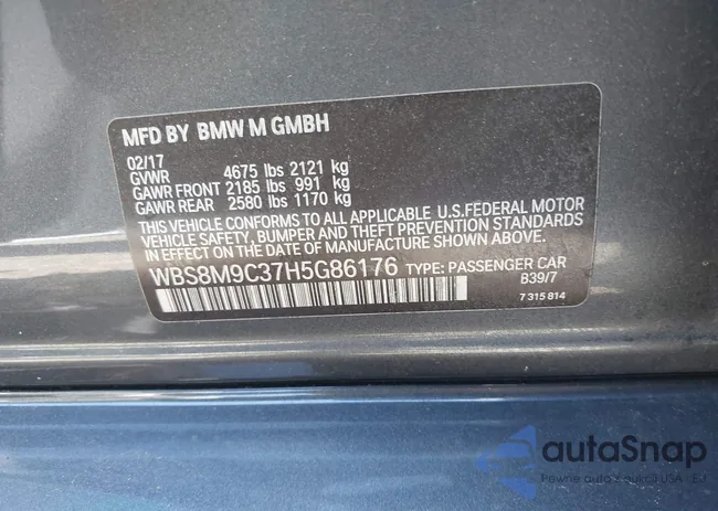 WBS8M9C37H5G86176: 39532903