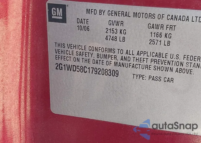 2G1WD58C179208309: 39537700