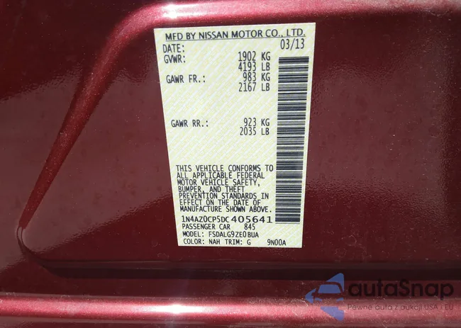 1N4AZ0CP5DC405641: 39537908