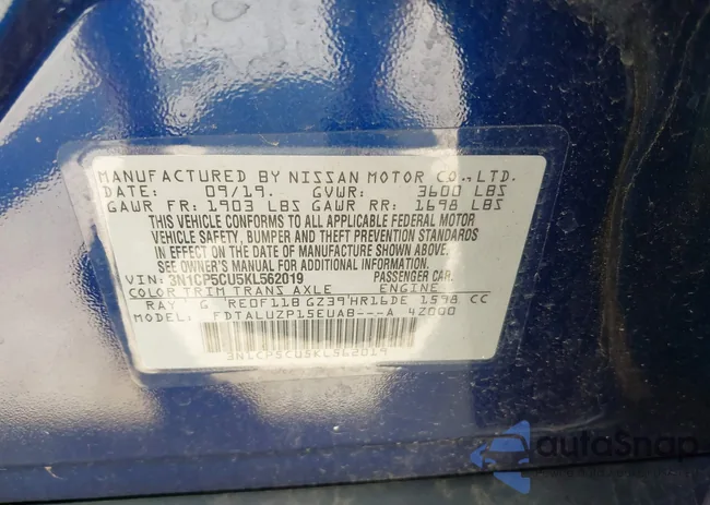 3N1CP5CU5KL562019: 39538670