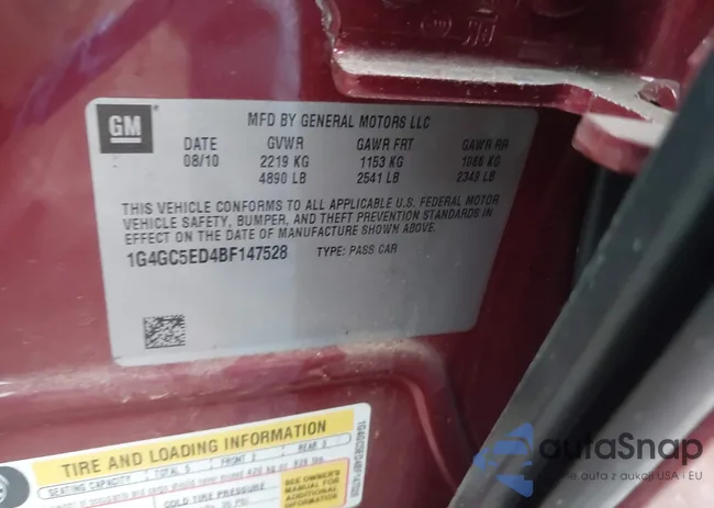 1G4GC5ED4BF147528: 39540078