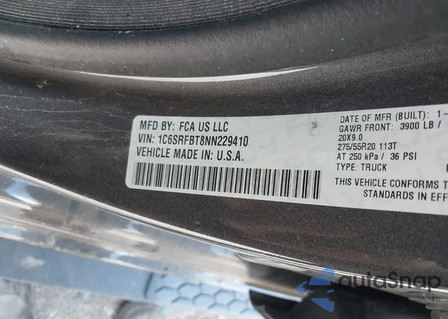 1C6SRFBT8NN229410: 39545116