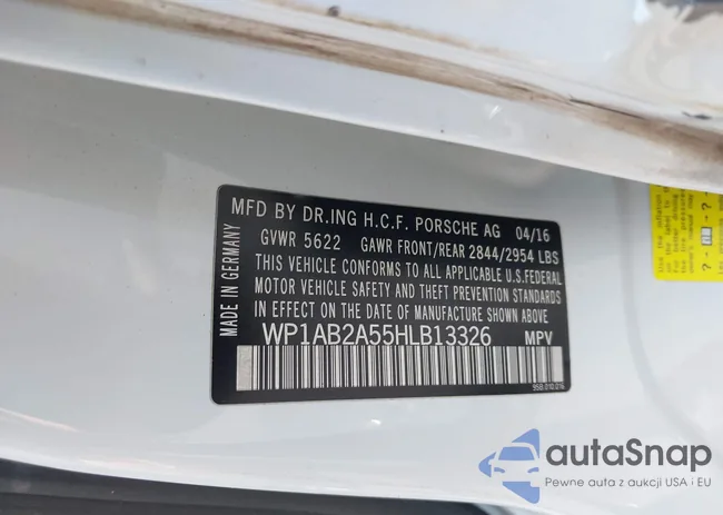 WP1AB2A55HLB13326: 39555261