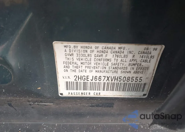 2HGEJ667XVH508555: 39561840