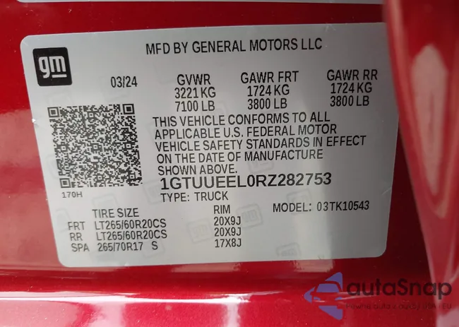 1GTUUEEL0RZ282753: 39563987