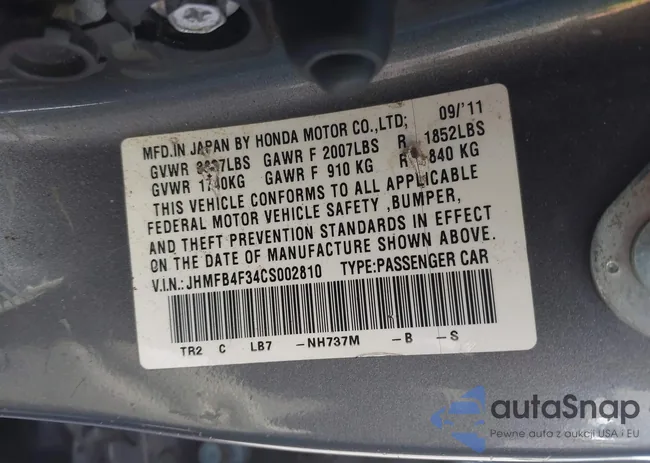 JHMFB4F34CS002810: 39565463