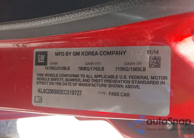 KL8CD6S92EC519727: 39567347