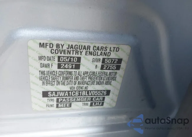 SAJWA1CB1BLV05526: 39570869