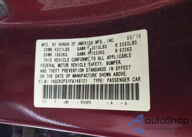 1HGCR2F51FA149121: 39573390