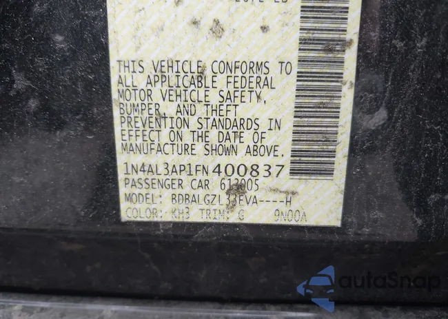 1N4AL3AP1FN400837: 39574656