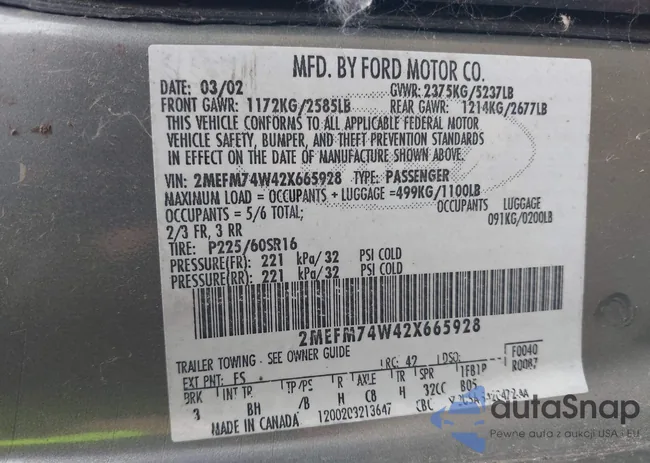 2MEFM74W42X665928: 39578842