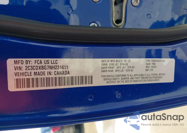 2C3CDXBG7NH231411: 39579529