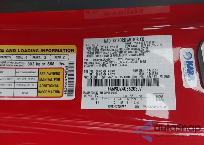 1FA6P8JZ4G5520397: 39579360