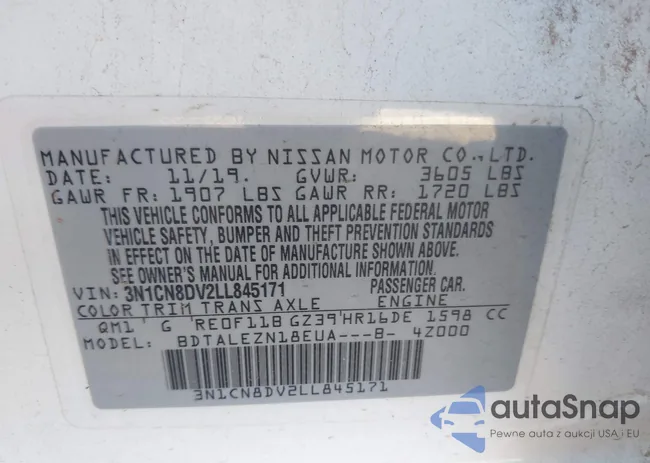 3N1CN8DV2LL845171: 39591248