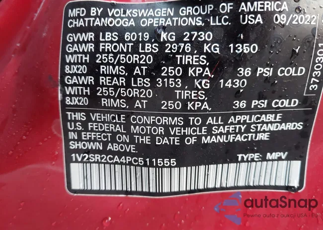 1V2SR2CA4PC511555: 39596686