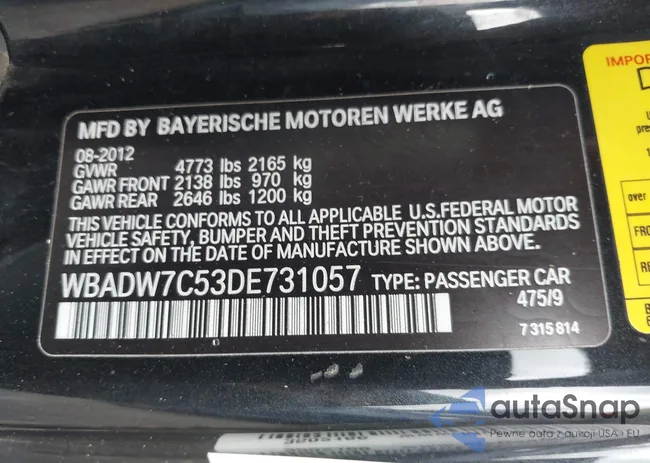 WBADW7C53DE731057: 39599533