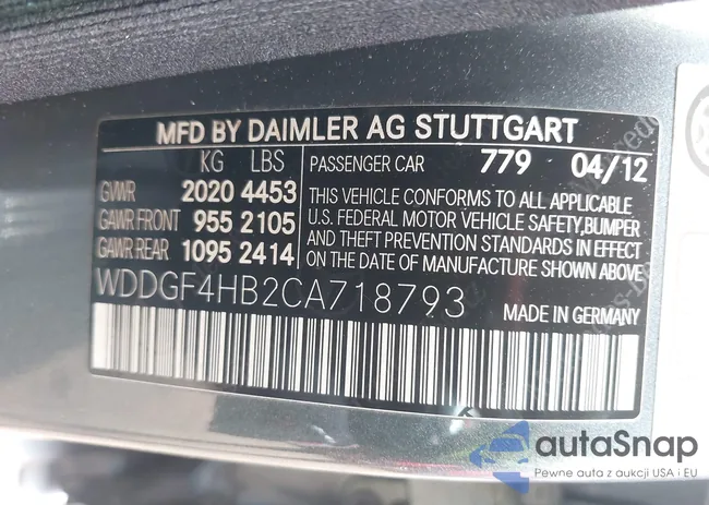 WDDGF4HB2CA718793: 39599662