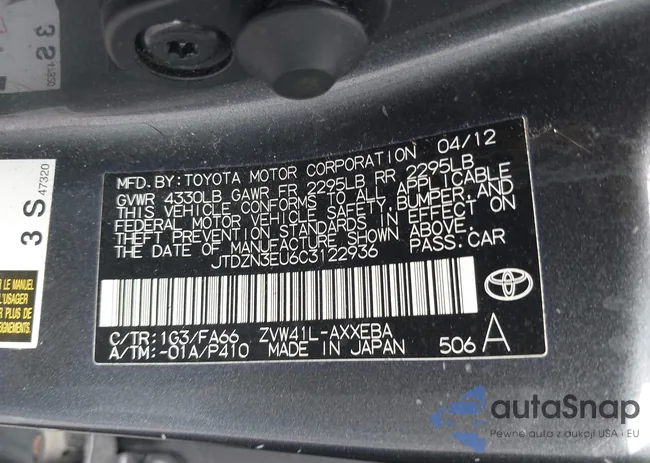 JTDZN3EU6C3122936: 39600848