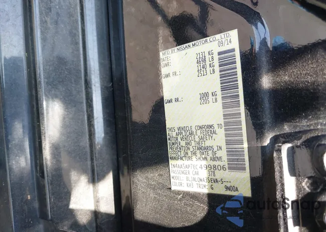 1N4AA5AP7EC499806: 39601867