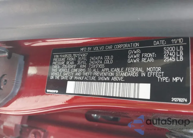 YV4952DL7B2174967: 39603551