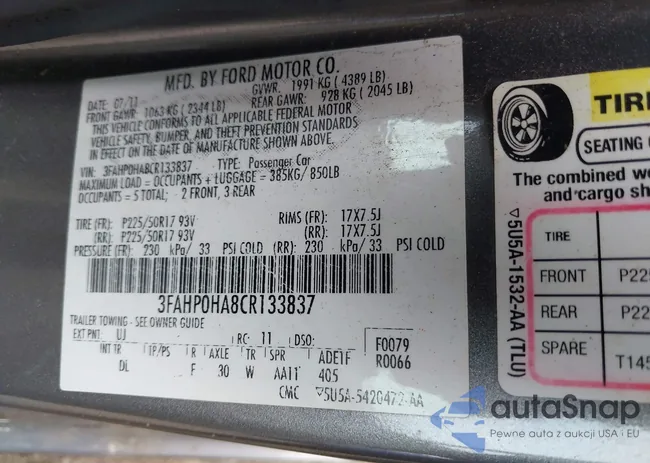 3FAHP0HA8CR133837: 39605166