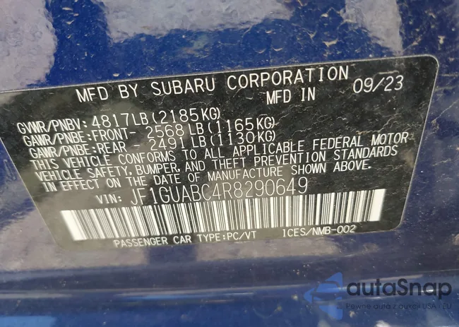 JF1GUABC4R8290649: 39609380