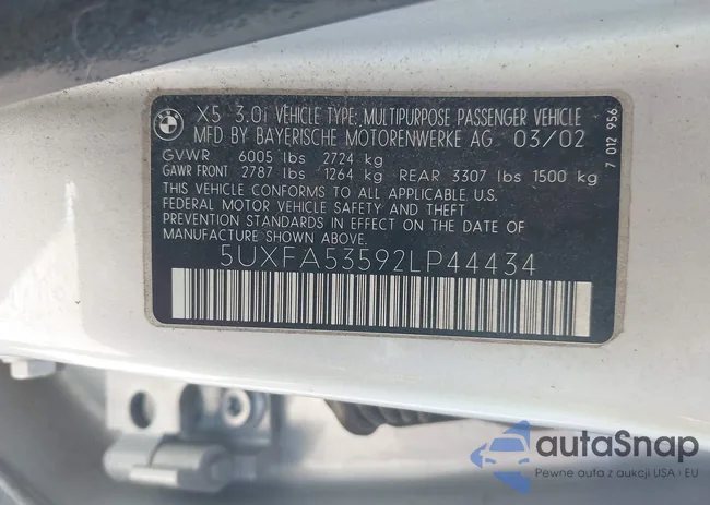 5UXFA53592LP44434: 39609178